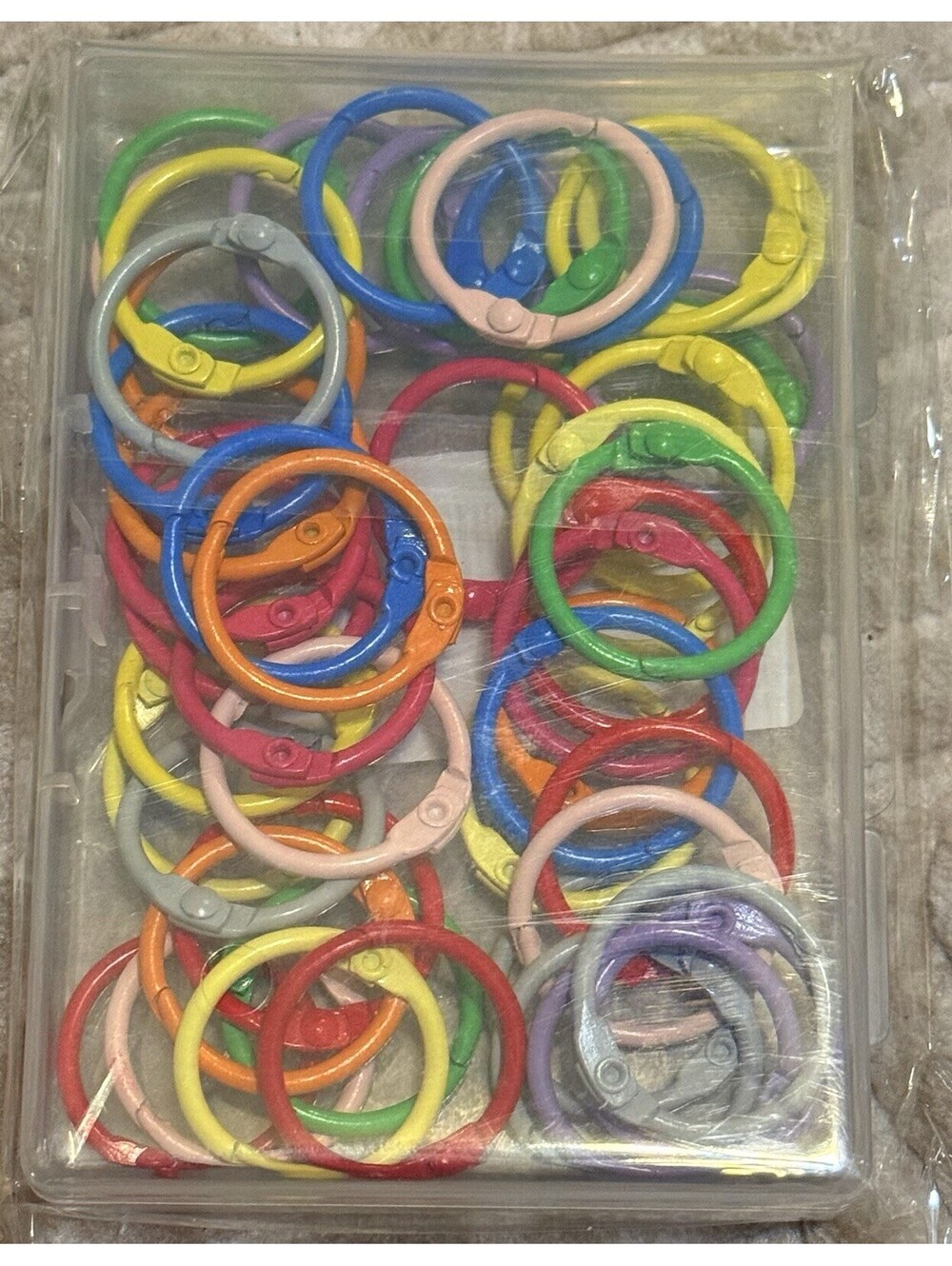 Keychains or Key Rings, Loose Leaf Binder Rings for Key Chains, Open Card Rings - Picture 2 of 3